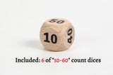 TOYGER Damage Dice (Damage Counter Dice) for Pokemon Trading Card Game TCG (Wooden)