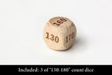 TOYGER Damage Dice (Damage Counter Dice) for Pokemon Trading Card Game TCG (Wooden Natural)