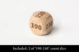 TOYGER Damage Dice (Damage Counter Dice) for Pokemon Trading Card Game TCG (Wooden Natural)